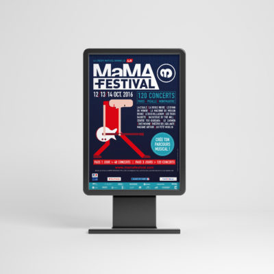 MAMA FESTIVAL - conseil, conception graphique & déclinaisons (édition & digital)